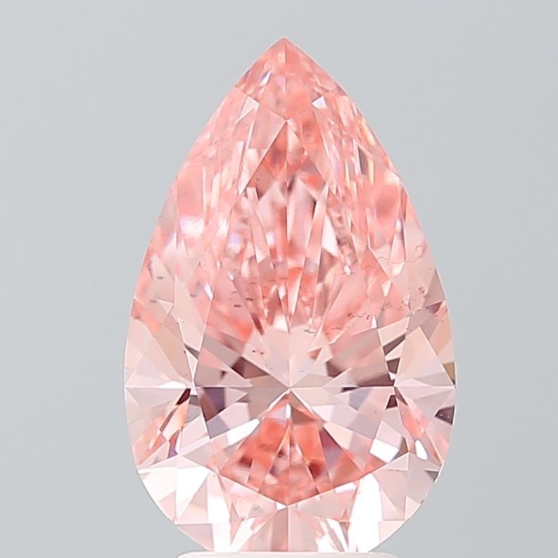 Loose Diamond - PEAR 3.5ct Fancy Vivid Pink VS2: Loose Diamond - PEAR 3.5ct Fancy Vivid Pink VS2 Source: This is a real non-mined Diamond that has been grown in a lab Shape: PEAR Carats: 3.5 Color: Fancy Vivid Pink Certification: IGI Video: