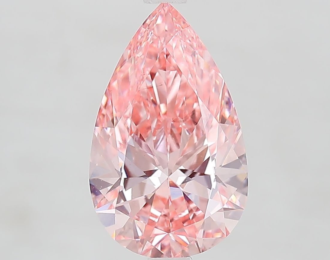 Loose Diamond - PEAR 3.0ct Fancy Vivid Pink VS2: Loose Diamond - PEAR 3.0ct Fancy Vivid Pink VS2 Source: This is a real non-mined Diamond that has been grown in a lab Shape: PEAR Carats: 3.0 Color: Fancy Vivid Pink Certification: IGI Video: