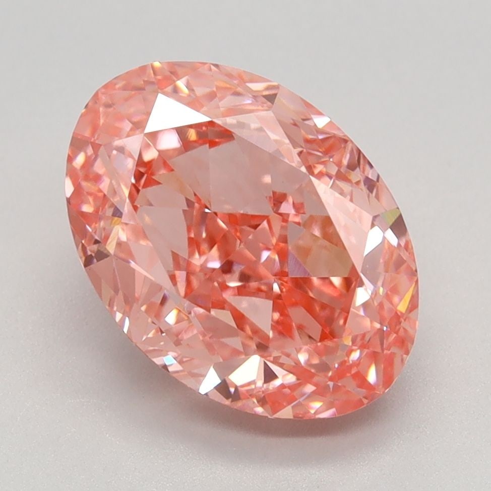 Loose Diamond - OVAL 3.16ct Fancy Vivid Pink VS1: Loose Diamond - OVAL 3.16ct Fancy Vivid Pink VS1 Source: This is a real non-mined Diamond that has been grown in a lab Shape: OVAL Carats: 3.16 Color: Fancy Vivid Pink Certification: IGI Video: