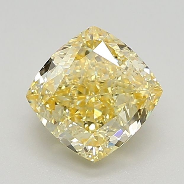 Loose Diamond - CUSHION MODIFIED 2.44ct Fancy Intense Yellow VVS2: Loose Diamond - CUSHION MODIFIED 2.44ct Fancy Intense Yellow VVS2 Source: This is a real non-mined Diamond that has been grown in a lab Shape: CUSHION MODIFIED Carats: 2.44 Color: Fancy Intense Yellow
