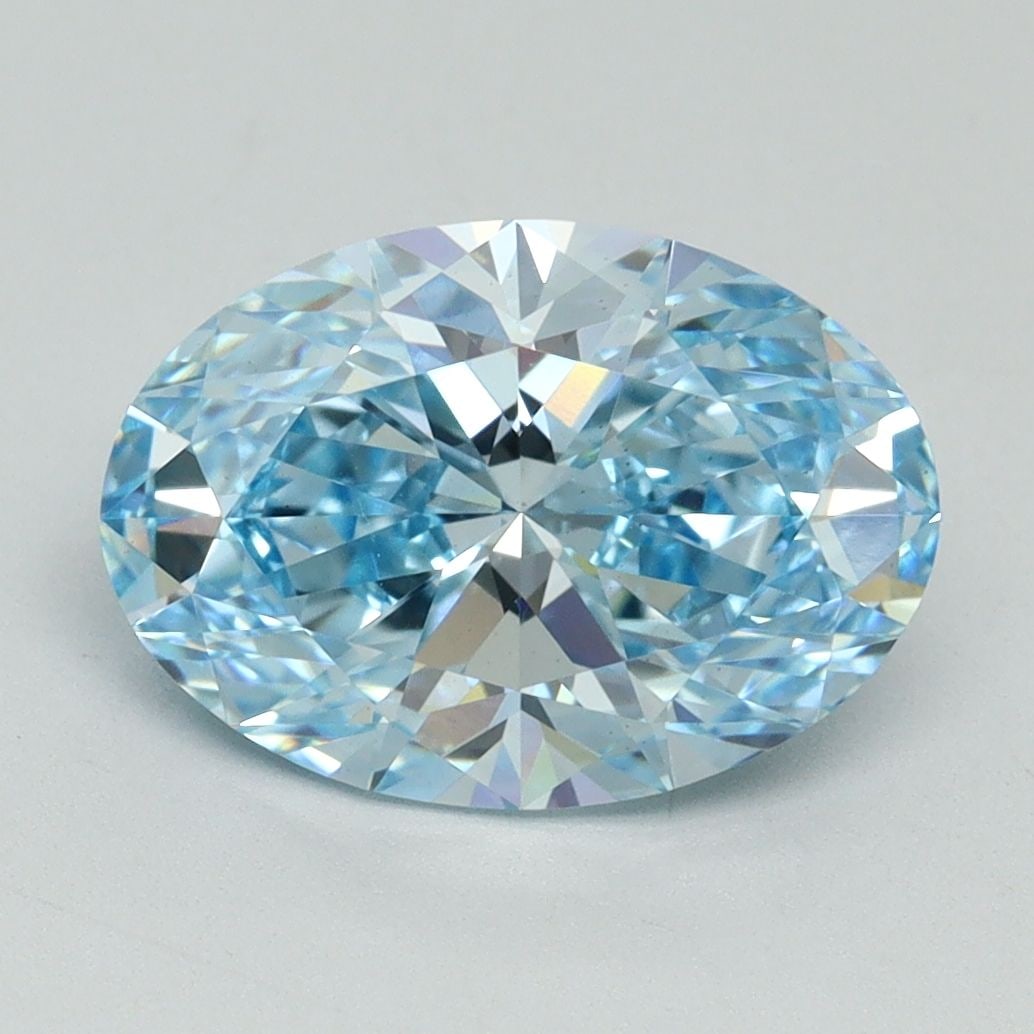 Loose Diamond - OVAL 2.76ct Fancy Vivid Blue VS1: Loose Diamond - OVAL 2.76ct Fancy Vivid Blue VS1 Source: This is a real non-mined Diamond that has been grown in a lab Shape: OVAL Carats: 2.76 Color: Fancy Vivid Blue Certification: IGI Video: