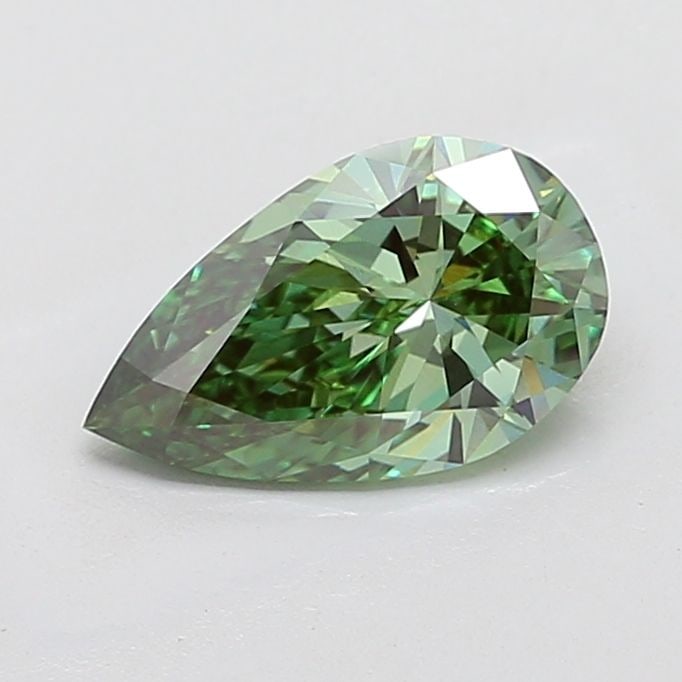 Loose Diamond - PEAR 2.01ct Fancy Vivid Green VS1: Loose Diamond - PEAR 2.01ct Fancy Vivid Green VS1 Source: This is a real non-mined Diamond that has been grown in a lab Shape: PEAR Carats: 2.01 Color: Fancy Vivid Green Certification: IGI Video: