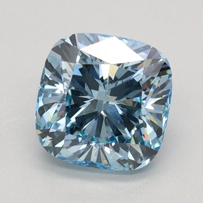 Loose Diamond - CUSHION BRILLIANT 1.01ct Fancy Vivid Blue VVS2: Loose Diamond - CUSHION BRILLIANT 1.01ct Fancy Vivid Blue VVS2 Source: This is a real non-mined Diamond that has been grown in a lab Shape: CUSHION BRILLIANT Carats: 1.01 Color: Fancy Vivid Blue Certi