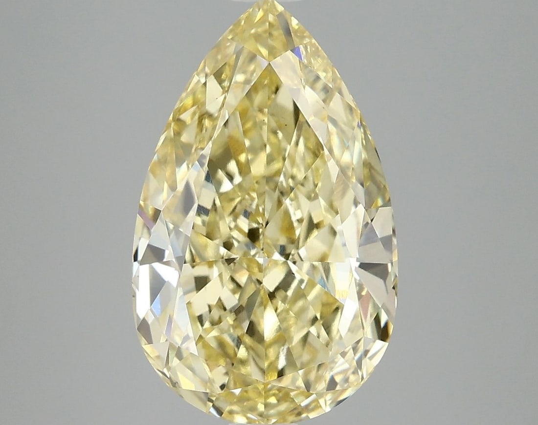 Loose Diamond - PEAR 5.02ct Fancy Intense Yellow VS2 (1 of 1)