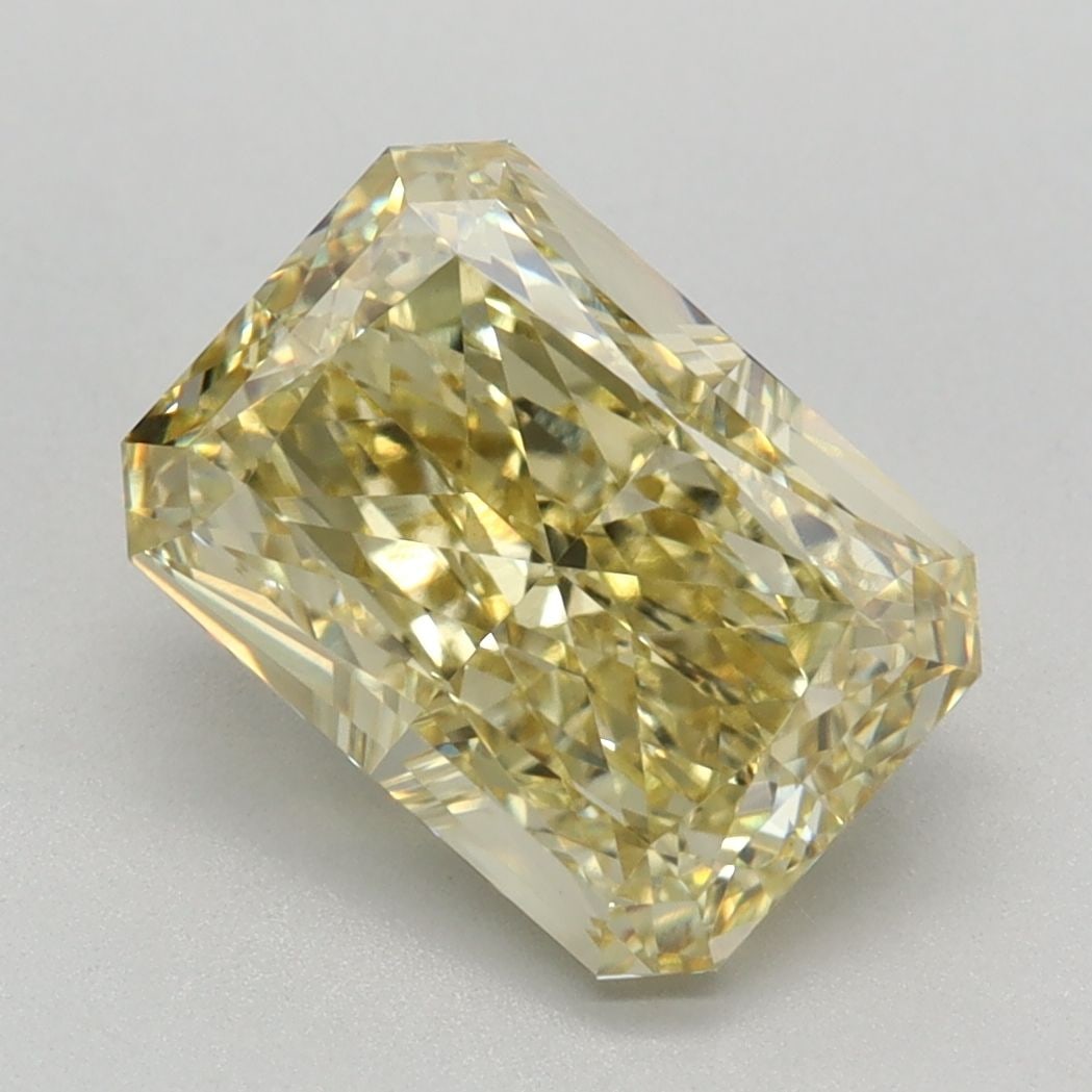 Loose Diamond - RADIANT 2.56ct Fancy Intense Yellow VS1: Loose Diamond - RADIANT 2.56ct Fancy Intense Yellow VS1 Source: This is a real non-mined Diamond that has been grown in a lab Shape: RADIANT Carats: 2.56 Color: Fancy Intense Yellow Certification: IGI