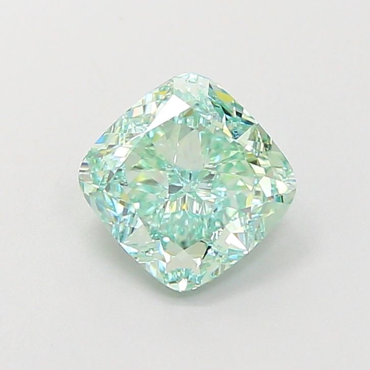 Loose Diamond - CUSHION MODIFIED 1.34ct Fancy Vivid Green VVS2: Loose Diamond - CUSHION MODIFIED 1.34ct Fancy Vivid Green VVS2 Source: This is a real non-mined Diamond that has been grown in a lab Shape: CUSHION MODIFIED Carats: 1.34 Color: Fancy Vivid Green Certi