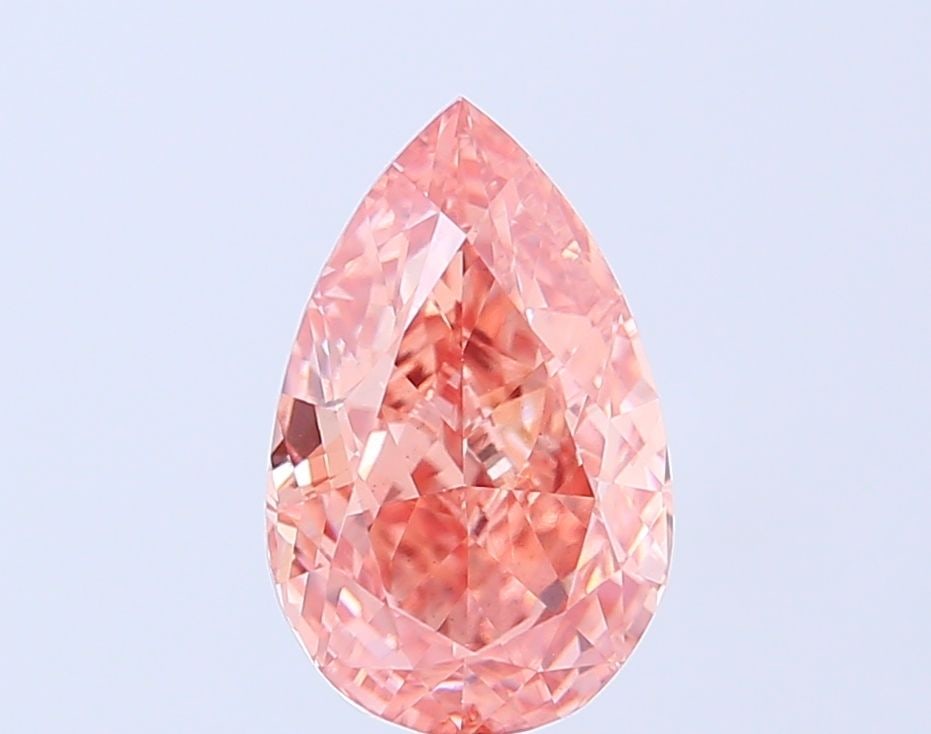Loose Diamond - PEAR 2.92ct Fancy Intense Brownish Pink VS1: Loose Diamond - PEAR 2.92ct Fancy Intense Brownish Pink VS1 Source: This is a real non-mined Diamond that has been grown in a lab Shape: PEAR Carats: 2.92 Color: Fancy Intense Brownish Pink Certificat