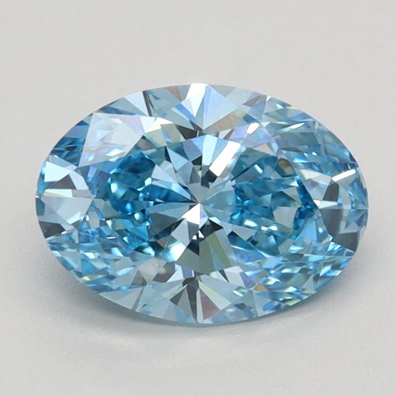 Loose Diamond - OVAL 1.23ct Fancy Vivid Blue VS1: Loose Diamond - OVAL 1.23ct Fancy Vivid Blue VS1 Source: This is a real non-mined Diamond that has been grown in a lab Shape: OVAL Carats: 1.23 Color: Fancy Vivid Blue Certification: IGI Video: