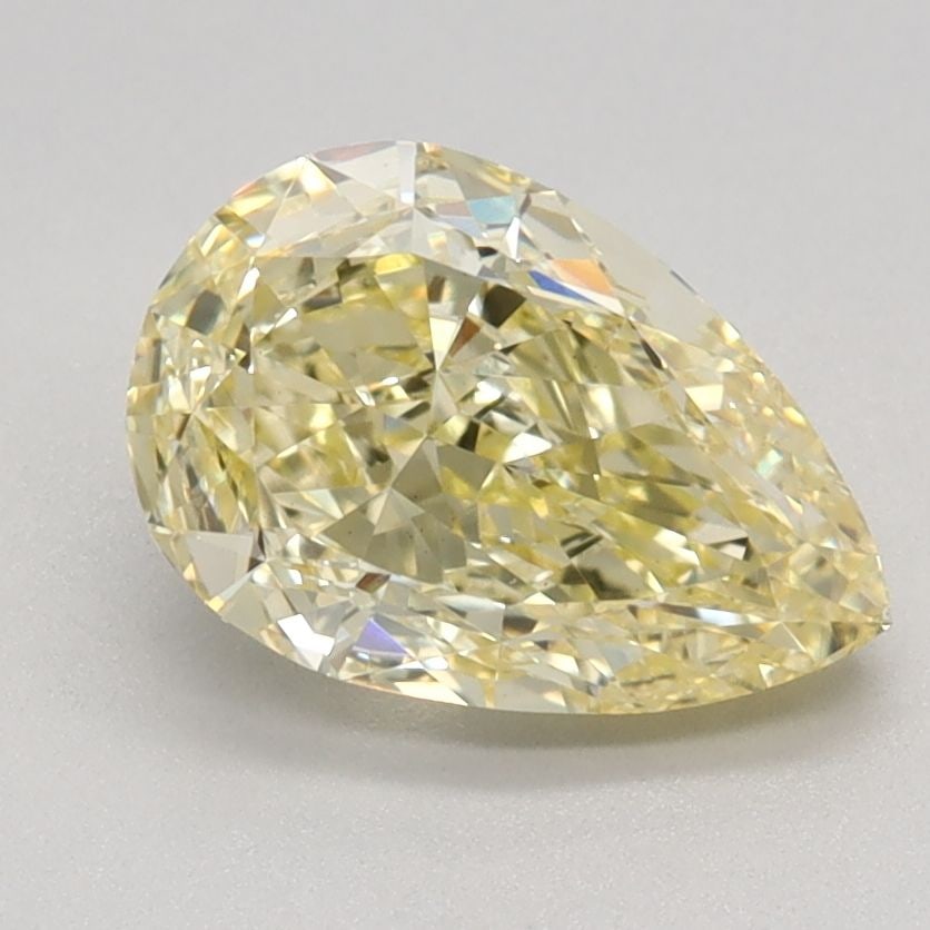 Loose Diamond - PEAR 1.5ct Fancy Intense Yellow VS1: Loose Diamond - PEAR 1.5ct Fancy Intense Yellow VS1 Source: This is a real non-mined Diamond that has been grown in a lab Shape: PEAR Carats: 1.5 Color: Fancy Intense Yellow Certification: IGI Video: