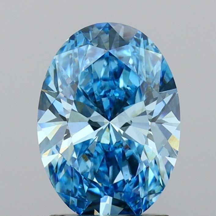 Loose Diamond - OVAL 2.0ct Fancy Vivid Blue VS1: Loose Diamond - OVAL 2.0ct Fancy Vivid Blue VS1 Source: This is a real non-mined Diamond that has been grown in a lab Shape: OVAL Carats: 2.0 Color: Fancy Vivid Blue Certification: IGI Video: