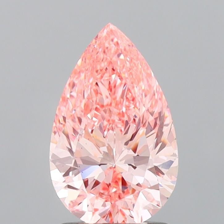 Loose Diamond - PEAR 1.52ct Fancy Vivid Pink VS1: Loose Diamond - PEAR 1.52ct Fancy Vivid Pink VS1 Source: This is a real non-mined Diamond that has been grown in a lab Shape: PEAR Carats: 1.52 Color: Fancy Vivid Pink Certification: IGI Video: