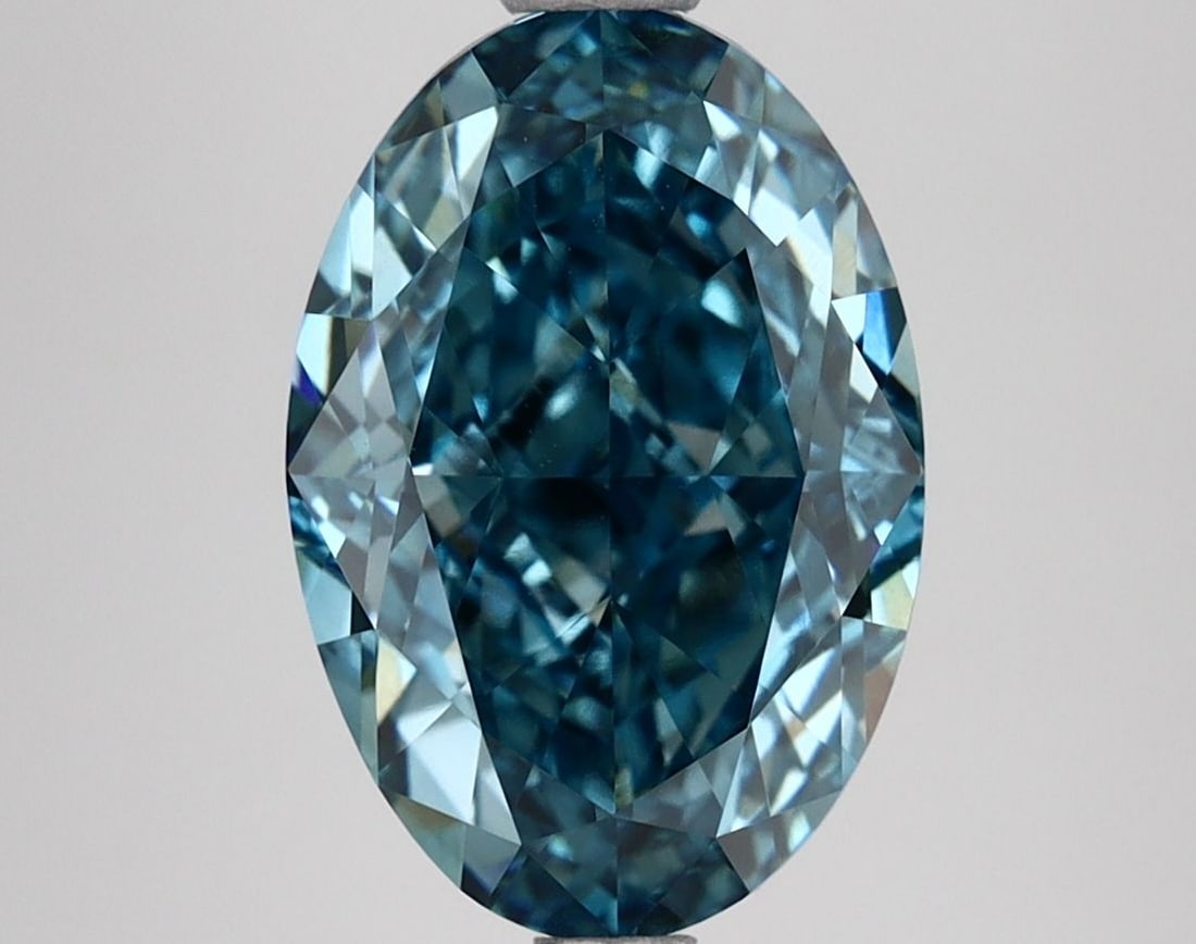 Loose Diamond - OVAL 3.92ct Fancy Vivid Blue VVS2 (1 of 1)
