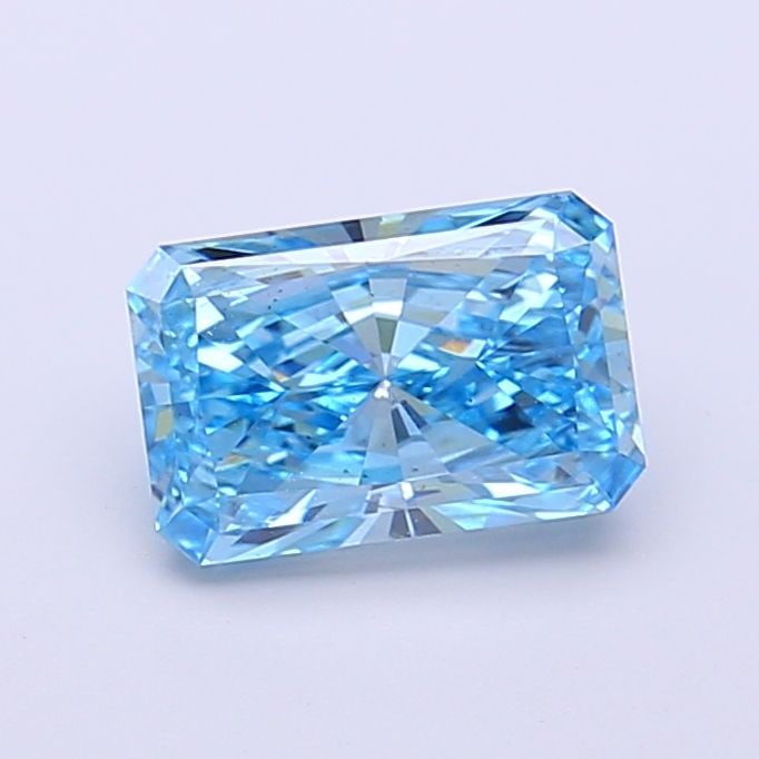 Loose Diamond - RADIANT 1.19ct Fancy Vivid Blue VS2: Loose Diamond - RADIANT 1.19ct Fancy Vivid Blue VS2 Source: This is a real non-mined Diamond that has been grown in a lab Shape: RADIANT Carats: 1.19 Color: Fancy Vivid Blue Certification: IGI Video: