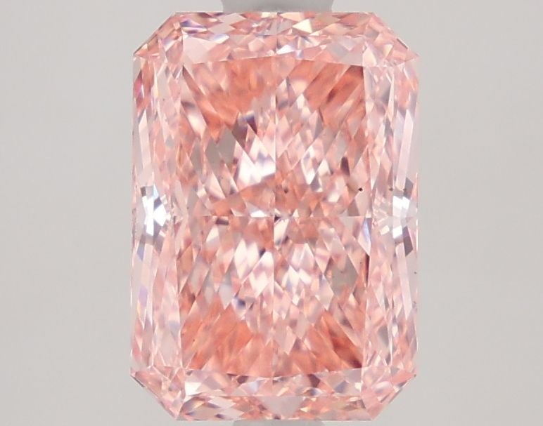 Loose Diamond - RADIANT 2.15ct Fancy Vivid Pink VS1: Loose Diamond - RADIANT 2.15ct Fancy Vivid Pink VS1 Source: This is a real non-mined Diamond that has been grown in a lab Shape: RADIANT Carats: 2.15 Color: Fancy Vivid Pink Certification: IGI Video:
