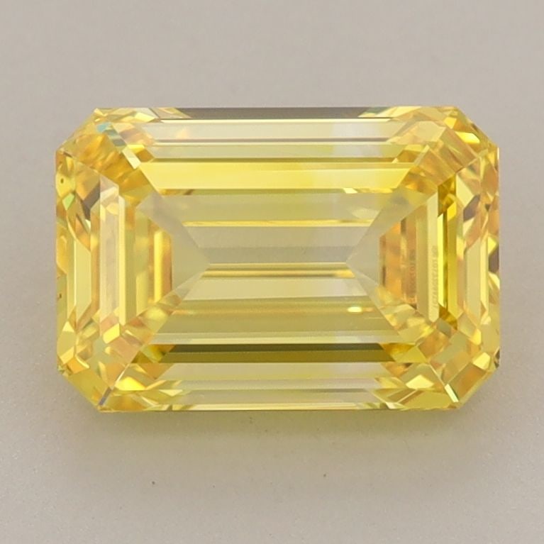 Loose Diamond - EMERALD 2.03ct Fancy Vivid Yellow IF: Loose Diamond - EMERALD 2.03ct Fancy Vivid Yellow IF Source: This is a real non-mined Diamond that has been grown in a lab Shape: EMERALD Carats: 2.03 Color: Fancy Vivid Yellow Certification: IGI Vide