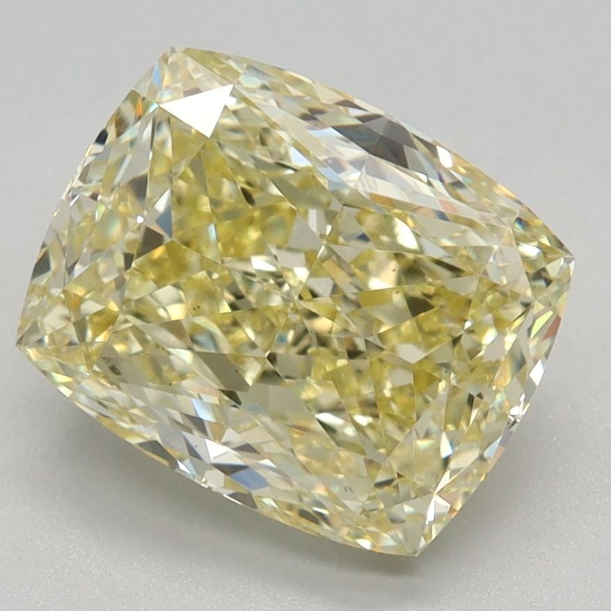 Loose Diamond - CUSHION MODIFIED 2.64ct Fancy Intense Yellow VS1: Loose Diamond - CUSHION MODIFIED 2.64ct Fancy Intense Yellow VS1 Source: This is a real non-mined Diamond that has been grown in a lab Shape: CUSHION MODIFIED Carats: 2.64 Color: Fancy Intense Yellow 