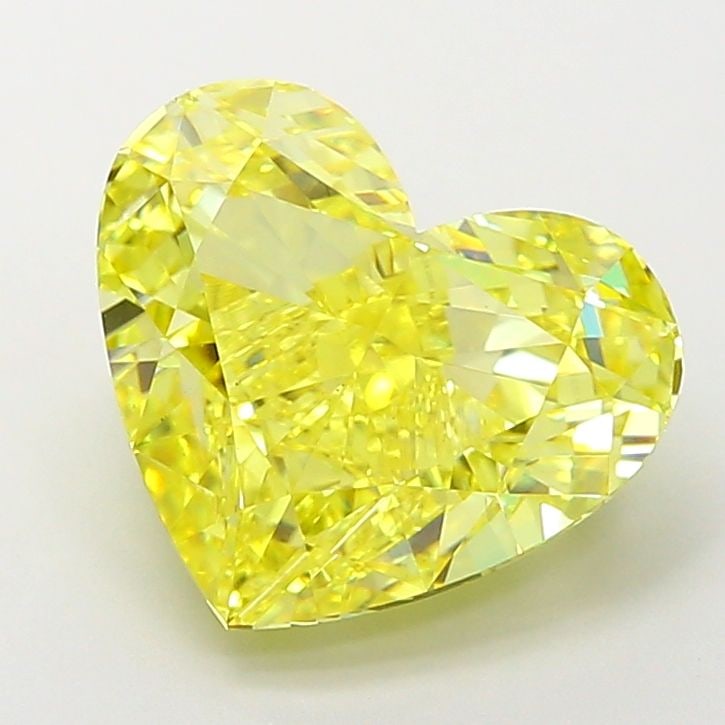 Loose Diamond - HEART 6.03ct Fancy Vivid Yellow VS2: Loose Diamond - HEART 6.03ct Fancy Vivid Yellow VS2 Source: This is a real non-mined Diamond that has been grown in a lab Shape: HEART Carats: 6.03 Color: Fancy Vivid Yellow Certification: IGI Video: