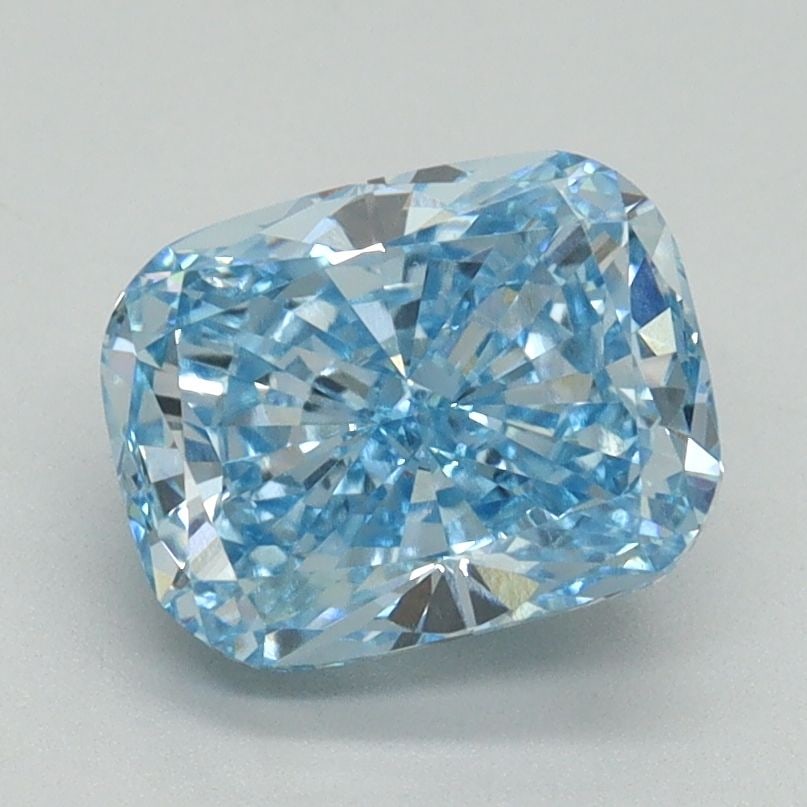 Loose Diamond - CUSHION BRILLIANT 2.0ct Fancy Vivid Blue VS1: Loose Diamond - CUSHION BRILLIANT 2.0ct Fancy Vivid Blue VS1 Source: This is a real non-mined Diamond that has been grown in a lab Shape: CUSHION BRILLIANT Carats: 2.0 Color: Fancy Vivid Blue Certific