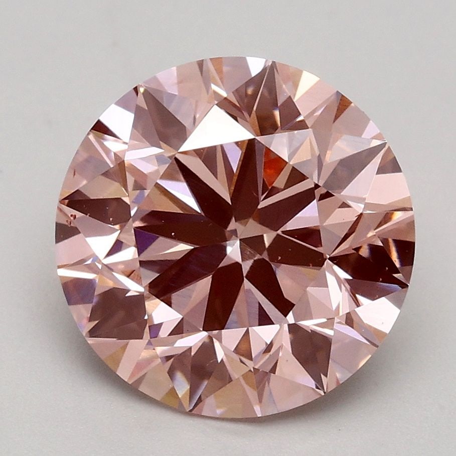 Loose Diamond - ROUND 2.5ct Fancy Intense Pink VS2: Loose Diamond - ROUND 2.5ct Fancy Intense Pink VS2 Source: This is a real non-mined Diamond that has been grown in a lab Shape: ROUND Carats: 2.5 Color: Fancy Intense Pink Certification: IGI Video: