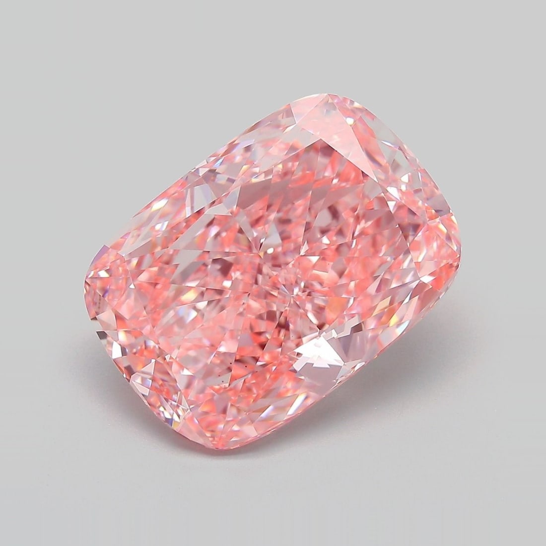 Loose Diamond - CUSHION MODIFIED 10.12ct Fancy Vivid Pink VVS2: Loose Diamond - CUSHION MODIFIED 10.12ct Fancy Vivid Pink VVS2 Source: This is a real non-mined Diamond that has been grown in a lab Shape: CUSHION MODIFIED Carats: 10.12 Color: Fancy Vivid Pink Certi