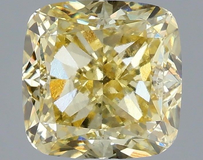 Loose Diamond - CUSHION MODIFIED 3.02ct Fancy Yellow VS1: Loose Diamond - CUSHION MODIFIED 3.02ct Fancy Yellow VS1 Source: This is a real non-mined Diamond that has been grown in a lab Shape: CUSHION MODIFIED Carats: 3.02 Color: Fancy Yellow Certification: I