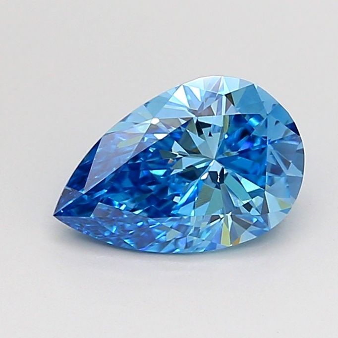 Loose Diamond - PEAR 1.07ct Fancy Vivid Blue VS1: Loose Diamond - PEAR 1.07ct Fancy Vivid Blue VS1 Source: This is a real non-mined Diamond that has been grown in a lab Shape: PEAR Carats: 1.07 Color: Fancy Vivid Blue Certification: IGI Video: