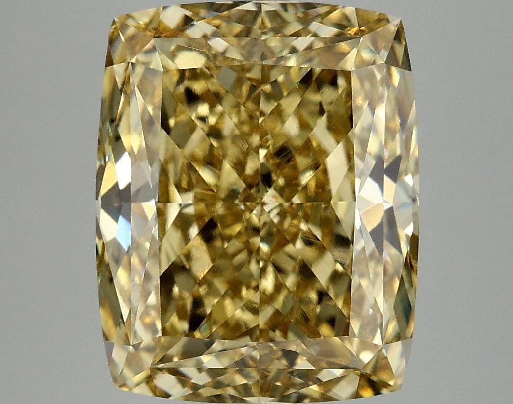 Loose Diamond - CUSHION MODIFIED 7.05ct Fancy Intense Yellow VS1 (1 of 1)