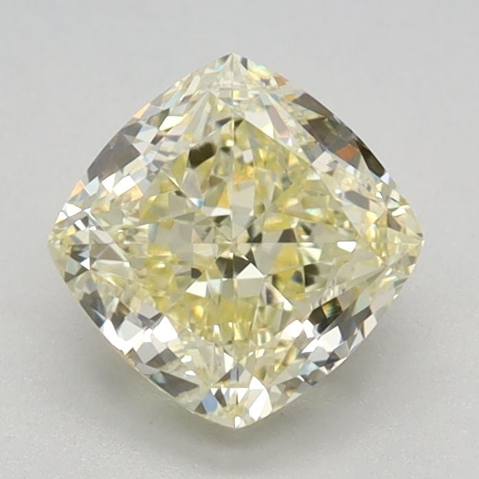 Loose Diamond - CUSHION MODIFIED 1.11ct Fancy Light Yellow VVS2: Loose Diamond - CUSHION MODIFIED 1.11ct Fancy Light Yellow VVS2 Source: This is a real non-mined Diamond that has been grown in a lab Shape: CUSHION MODIFIED Carats: 1.11 Color: Fancy Light Yellow Cer