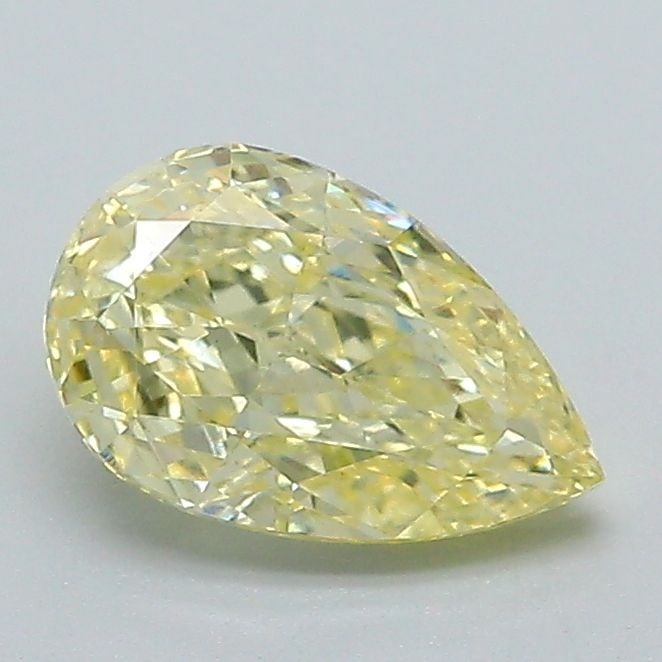 Loose Diamond - PEAR 1.01ct Fancy Light Yellow VS1: Loose Diamond - PEAR 1.01ct Fancy Light Yellow VS1 Source: This is a real non-mined Diamond that has been grown in a lab Shape: PEAR Carats: 1.01 Color: Fancy Light Yellow Certification: IGI Video: