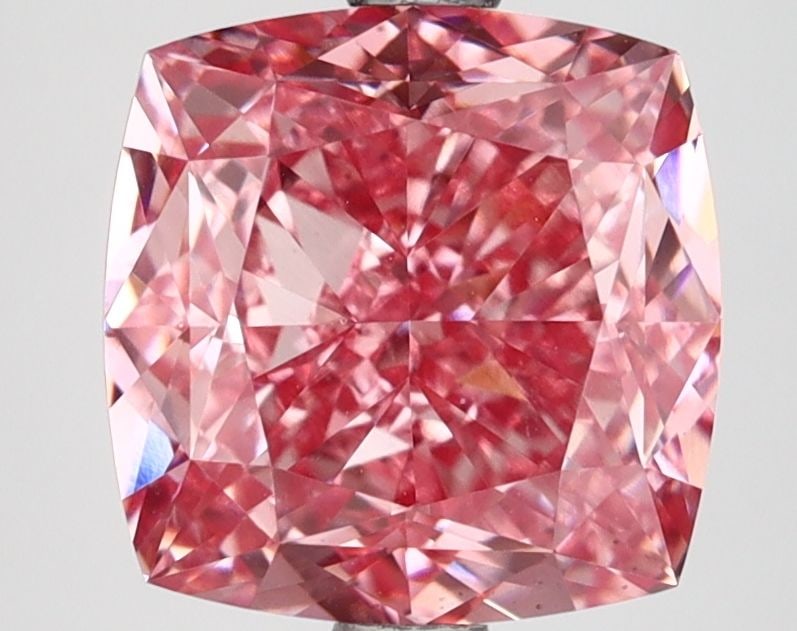Loose Diamond - CUSHION MODIFIED 3.85ct Fancy Vivid Pink VS1: Loose Diamond - CUSHION MODIFIED 3.85ct Fancy Vivid Pink VS1 Source: This is a real non-mined Diamond that has been grown in a lab Shape: CUSHION MODIFIED Carats: 3.85 Color: Fancy Vivid Pink Certific
