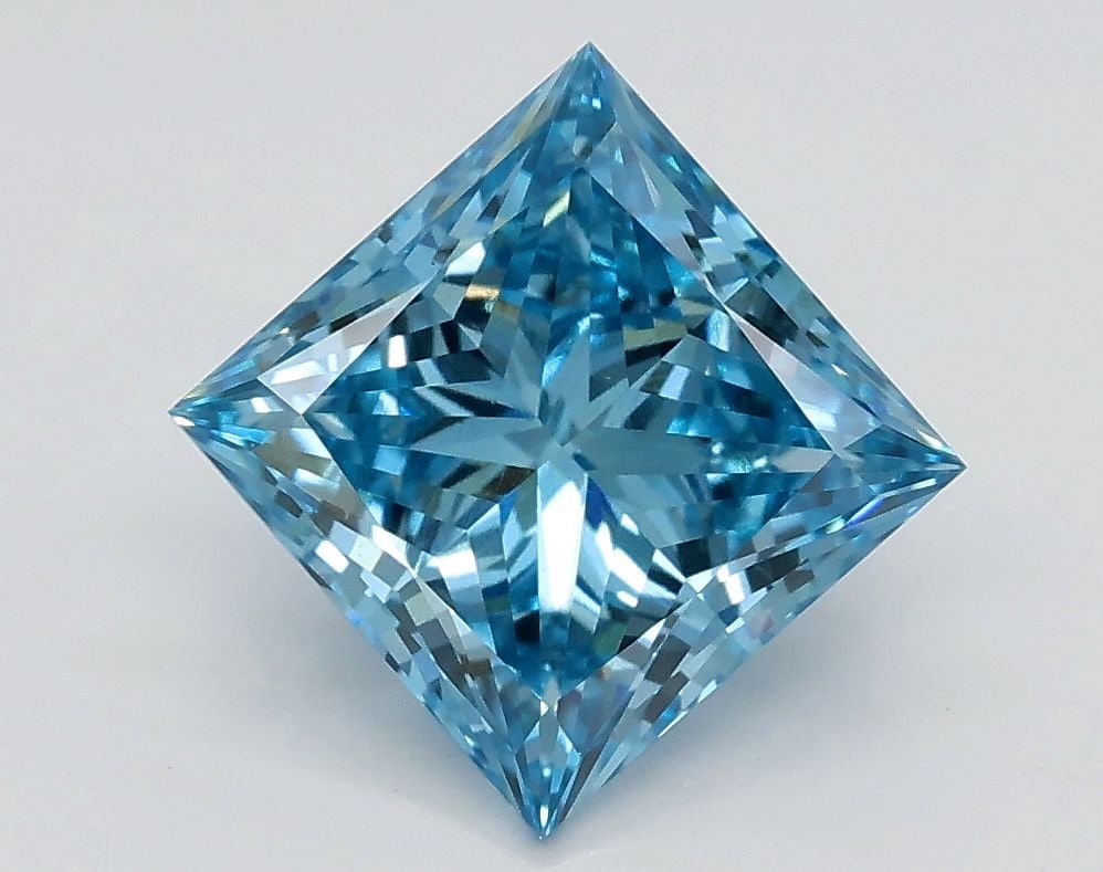Loose Diamond - PRINCESS 1.95ct Fancy Vivid Blue VS1 (1 of 1)