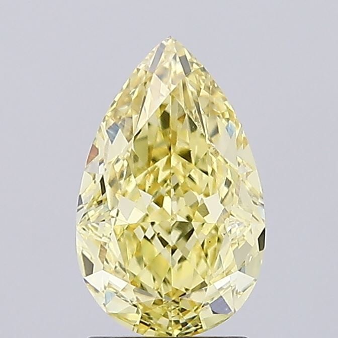 Loose Diamond - PEAR 2.07ct Fancy Intense Yellow VS1: Loose Diamond - PEAR 2.07ct Fancy Intense Yellow VS1 Source: This is a real non-mined Diamond that has been grown in a lab Shape: PEAR Carats: 2.07 Color: Fancy Intense Yellow Certification: IGI Video