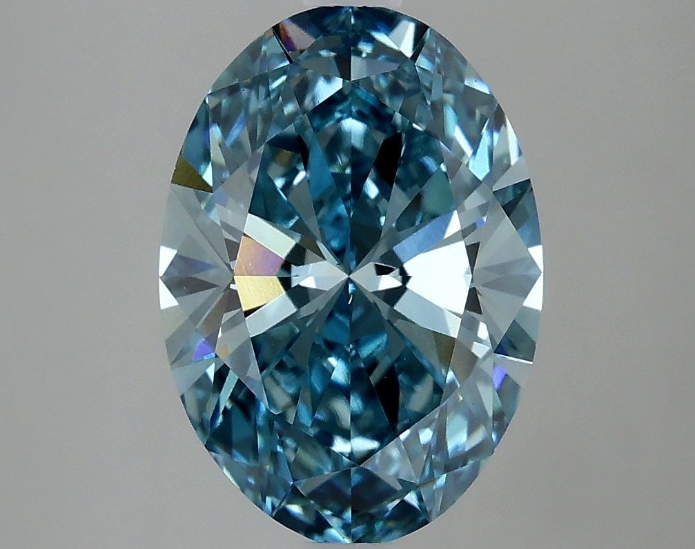 Loose Diamond - OVAL 3.03ct Fancy Vivid Blue VS1: Loose Diamond - OVAL 3.03ct Fancy Vivid Blue VS1 Source: This is a real non-mined Diamond that has been grown in a lab Shape: OVAL Carats: 3.03 Color: Fancy Vivid Blue Certification: IGI Video: