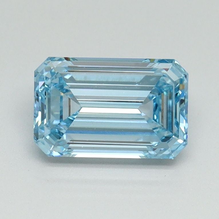 Loose Diamond - EMERALD 1.04ct Fancy Intense Blue VS1: Loose Diamond - EMERALD 1.04ct Fancy Intense Blue VS1 Source: This is a real non-mined Diamond that has been grown in a lab Shape: EMERALD Carats: 1.04 Color: Fancy Intense Blue Certification: IGI Vid