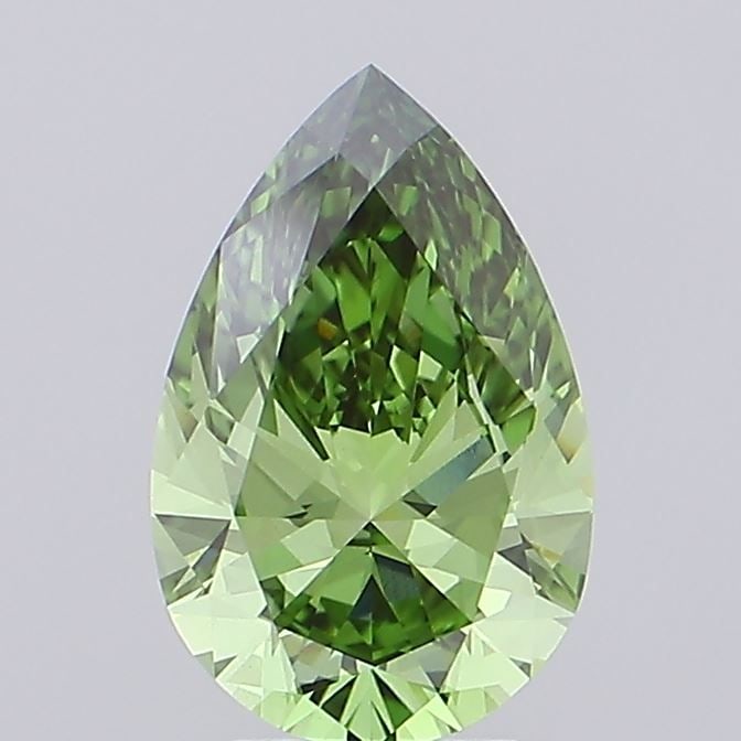Loose Diamond - PEAR 3.1ct Fancy Vivid Green VS1: Loose Diamond - PEAR 3.1ct Fancy Vivid Green VS1 Source: This is a real non-mined Diamond that has been grown in a lab Shape: PEAR Carats: 3.1 Color: Fancy Vivid Green Certification: IGI Video: