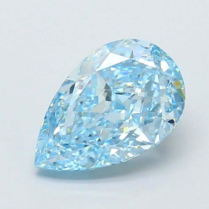 Loose Diamond - PEAR 2.3ct Fancy Vivid Blue VVS1: Loose Diamond - PEAR 2.3ct Fancy Vivid Blue VVS1 Source: This is a real non-mined Diamond that has been grown in a lab Shape: PEAR Carats: 2.3 Color: Fancy Vivid Blue Certification: IGI Video:
