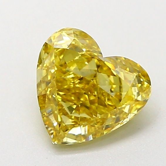 Loose Diamond - HEART 1.05ct Fancy Intense Yellow VS2: Loose Diamond - HEART 1.05ct Fancy Intense Yellow VS2 Source: This is a real non-mined Diamond that has been grown in a lab Shape: HEART Carats: 1.05 Color: Fancy Intense Yellow Certification: IGI Vid