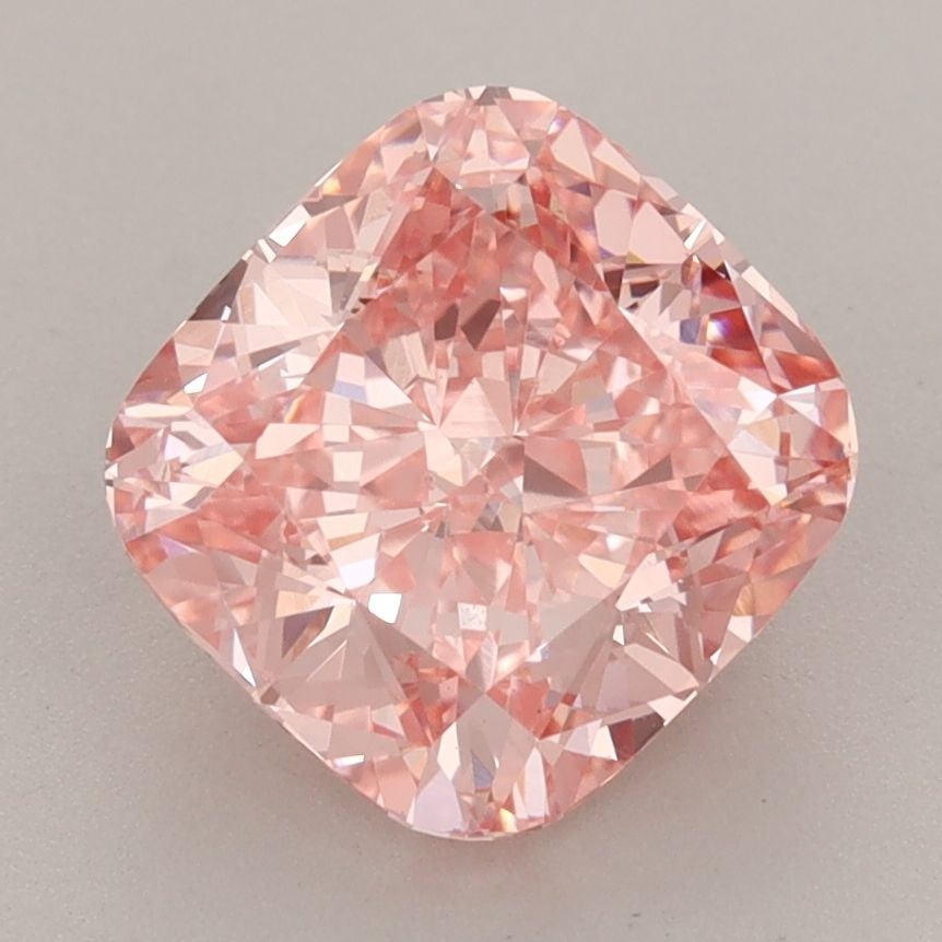 Loose Diamond - CUSHION MODIFIED 3.13ct Fancy Vivid Pink VS1: Loose Diamond - CUSHION MODIFIED 3.13ct Fancy Vivid Pink VS1 Source: This is a real non-mined Diamond that has been grown in a lab Shape: CUSHION MODIFIED Carats: 3.13 Color: Fancy Vivid Pink Certific