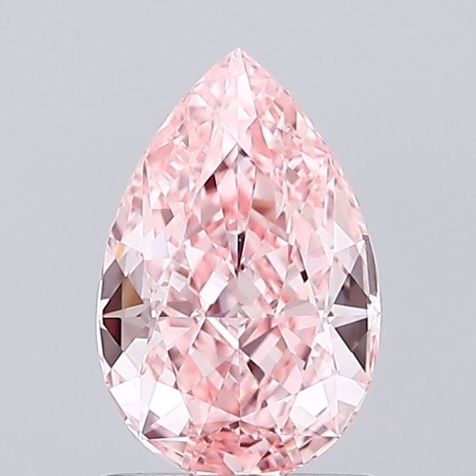 Loose Diamond - PEAR 1.06ct Fancy Vivid Pink VVS2: Loose Diamond - PEAR 1.06ct Fancy Vivid Pink VVS2 Source: This is a real non-mined Diamond that has been grown in a lab Shape: PEAR Carats: 1.06 Color: Fancy Vivid Pink Certification: IGI Video: