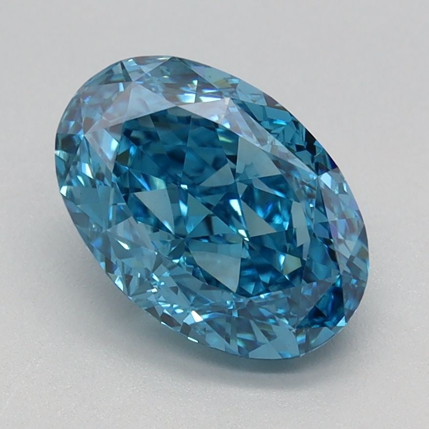 Loose Diamond - OVAL 1.66ct Fancy Vivid Blue VS1: Loose Diamond - OVAL 1.66ct Fancy Vivid Blue VS1 Source: This is a real non-mined Diamond that has been grown in a lab Shape: OVAL Carats: 1.66 Color: Fancy Vivid Blue Certification: IGI Video:
