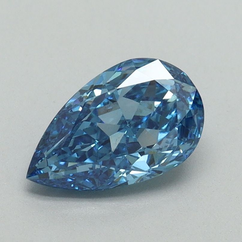 Loose Diamond - PEAR 1.02ct Fancy Vivid Blue VS1: Loose Diamond - PEAR 1.02ct Fancy Vivid Blue VS1 Source: This is a real non-mined Diamond that has been grown in a lab Shape: PEAR Carats: 1.02 Color: Fancy Vivid Blue Certification: IGI Video: