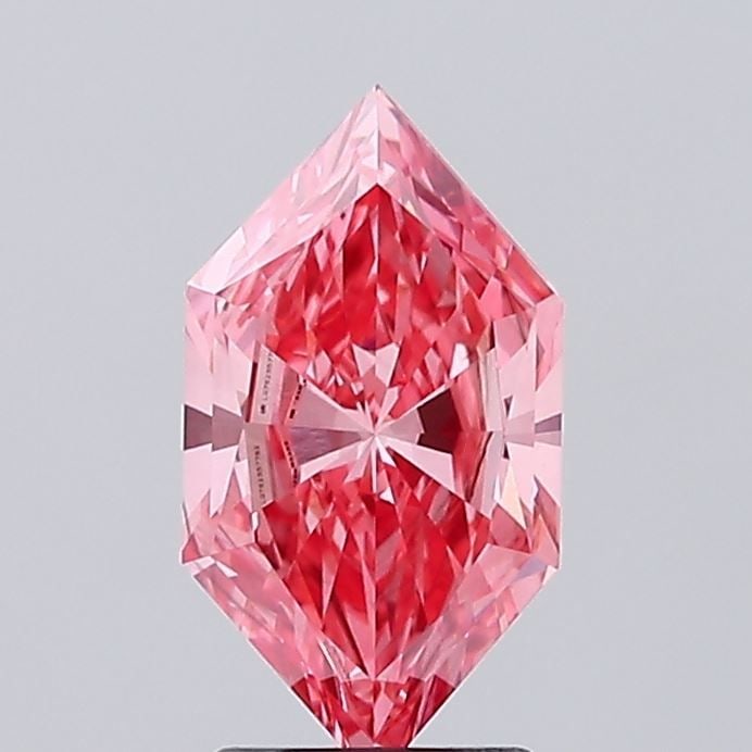 Loose Diamond - HEXAGONAL 2.07ct Fancy Vivid Pink VS2: Loose Diamond - HEXAGONAL 2.07ct Fancy Vivid Pink VS2 Source: This is a real non-mined Diamond that has been grown in a lab Shape: HEXAGONAL Carats: 2.07 Color: Fancy Vivid Pink Certification: IGI Vid
