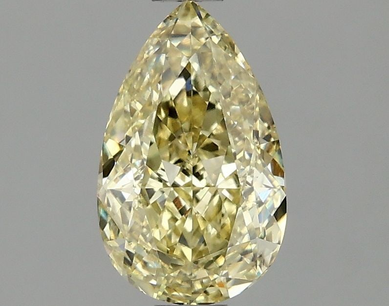 Loose Diamond - PEAR 1.09ct Fancy Intense Yellow VS1: Loose Diamond - PEAR 1.09ct Fancy Intense Yellow VS1 Source: This is a real non-mined Diamond that has been grown in a lab Shape: PEAR Carats: 1.09 Color: Fancy Intense Yellow Certification: IGI Video