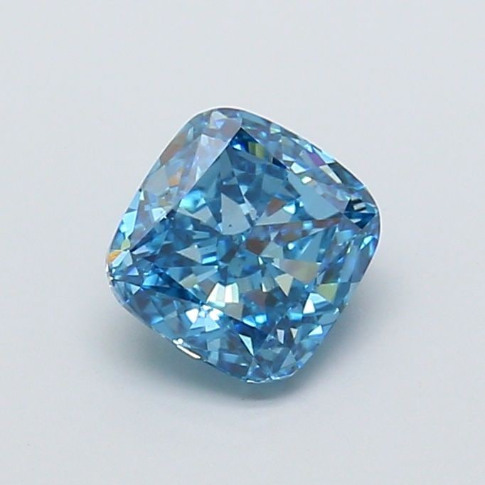 Loose Diamond - CUSHION MODIFIED 1.78ct Fancy Vivid Blue VS2: Loose Diamond - CUSHION MODIFIED 1.78ct Fancy Vivid Blue VS2 Source: This is a real non-mined Diamond that has been grown in a lab Shape: CUSHION MODIFIED Carats: 1.78 Color: Fancy Vivid Blue Certific