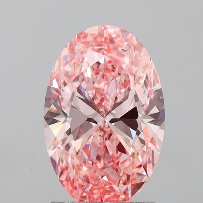 Loose Diamond - OVAL 2.01ct Fancy Vivid Pink VVS2: Loose Diamond - OVAL 2.01ct Fancy Vivid Pink VVS2 Source: This is a real non-mined Diamond that has been grown in a lab Shape: OVAL Carats: 2.01 Color: Fancy Vivid Pink Certification: IGI Video: