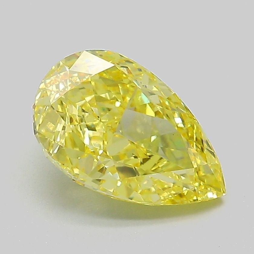 Loose Diamond - PEAR 2.04ct Fancy Intense Yellow VVS2: Loose Diamond - PEAR 2.04ct Fancy Intense Yellow VVS2 Source: This is a real non-mined Diamond that has been grown in a lab Shape: PEAR Carats: 2.04 Color: Fancy Intense Yellow Certification: IGI Vide