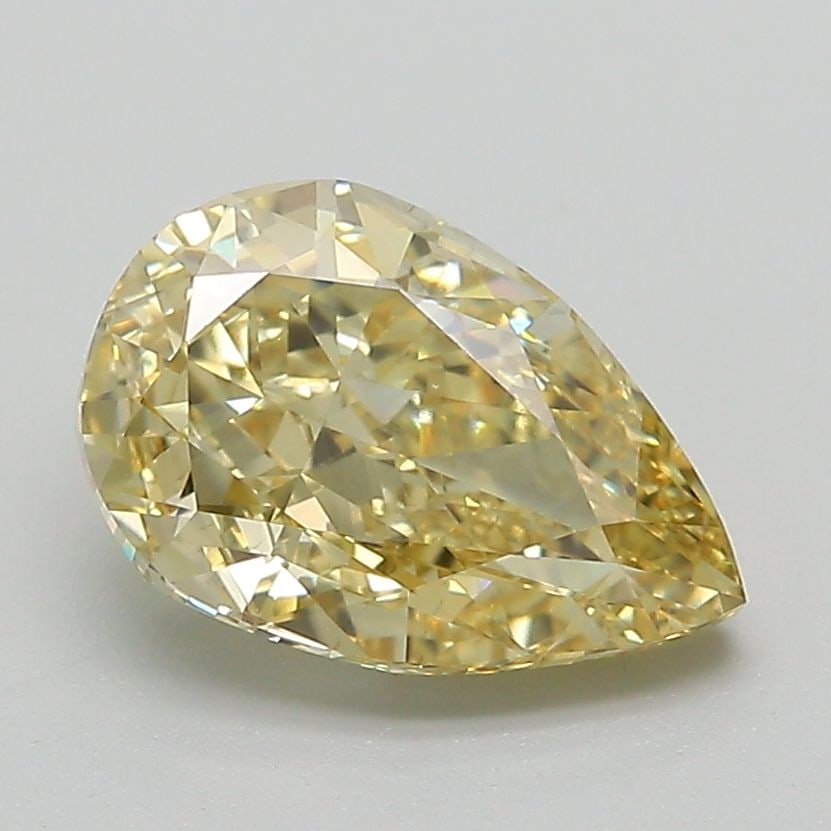 Loose Diamond - PEAR 2.0ct Fancy Intense Yellow VS1: Loose Diamond - PEAR 2.0ct Fancy Intense Yellow VS1 Source: This is a real non-mined Diamond that has been grown in a lab Shape: PEAR Carats: 2.0 Color: Fancy Intense Yellow Certification: IGI Video: