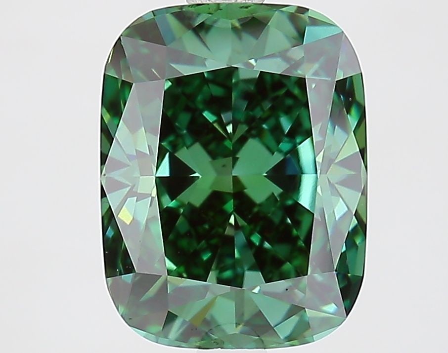 Loose Diamond - CUSHION MODIFIED 3.03ct Fancy Deep Green VVS2: Loose Diamond - CUSHION MODIFIED 3.03ct Fancy Deep Green VVS2 Source: This is a real non-mined Diamond that has been grown in a lab Shape: CUSHION MODIFIED Carats: 3.03 Color: Fancy Deep Green Certifi