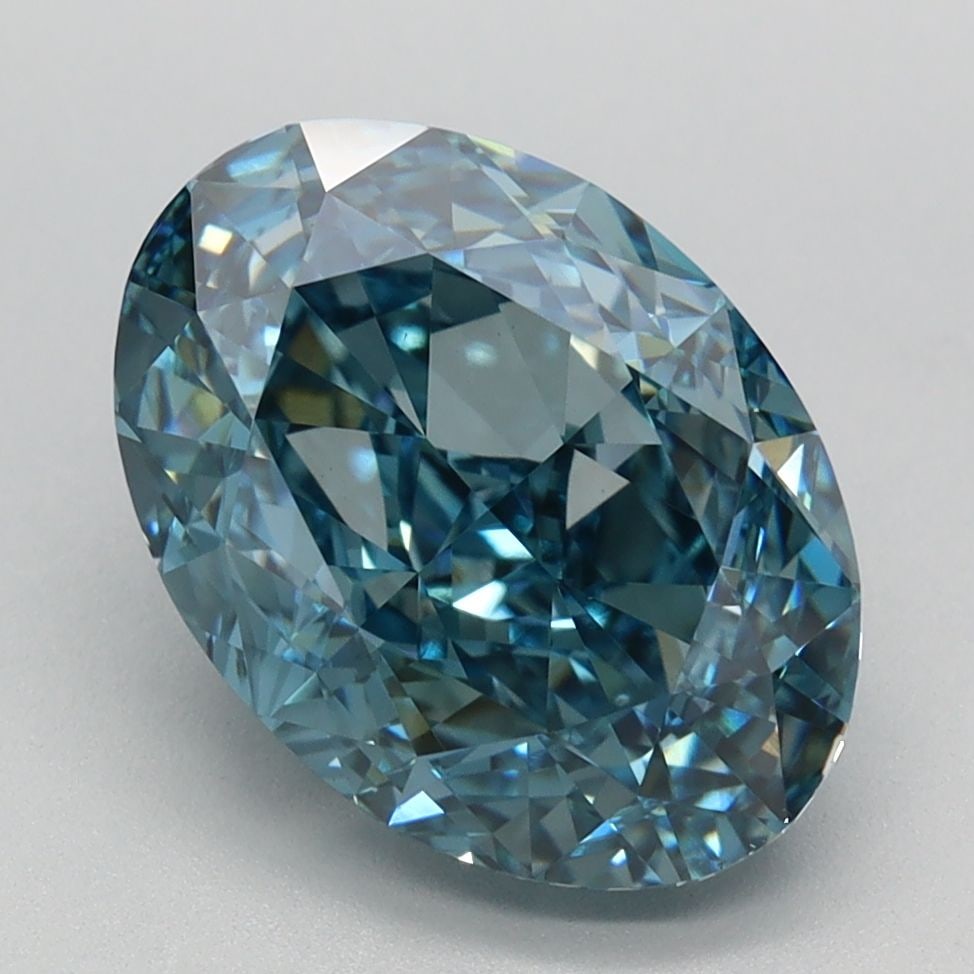 Loose Diamond - OVAL 3.7ct Fancy Vivid Blue VS1: Loose Diamond - OVAL 3.7ct Fancy Vivid Blue VS1 Source: This is a real non-mined Diamond that has been grown in a lab Shape: OVAL Carats: 3.7 Color: Fancy Vivid Blue Certification: IGI Video: