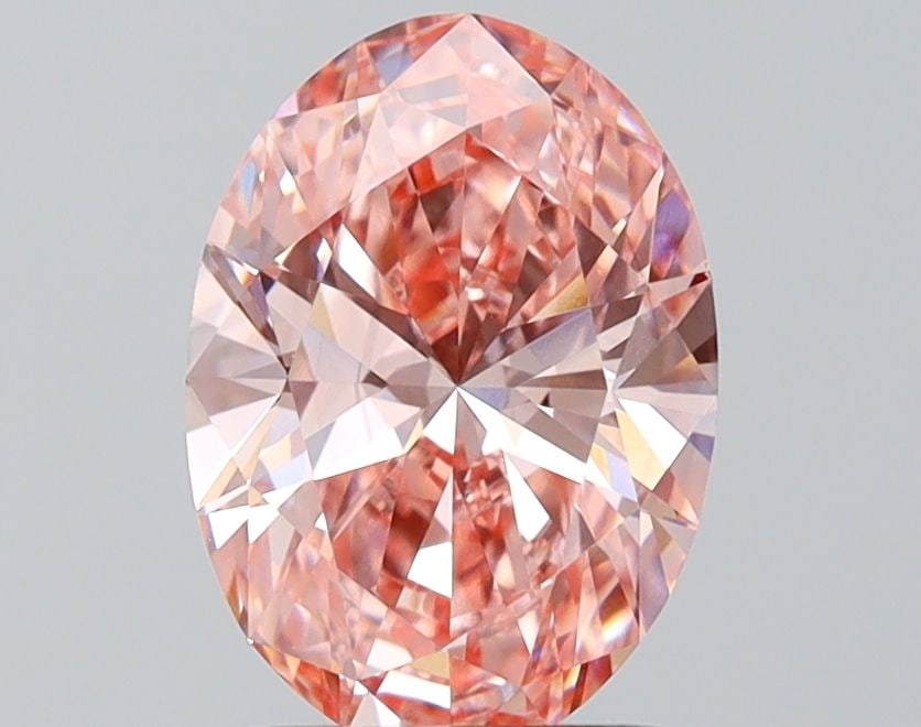 Loose Diamond - OVAL 1.91ct Fancy Vivid Pink VS2: Loose Diamond - OVAL 1.91ct Fancy Vivid Pink VS2 Source: This is a real non-mined Diamond that has been grown in a lab Shape: OVAL Carats: 1.91 Color: Fancy Vivid Pink Certification: IGI Video: